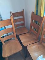 Blank eiken stoelen, Ophalen, Zo goed als nieuw, Bruin