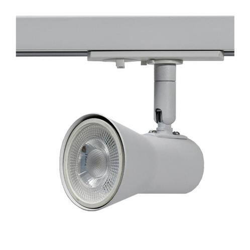 1-FASE RAILARMATUUR MET GU10 FITTING WIT, Huis en Inrichting, Lampen | Spots, Ophalen of Verzenden