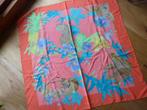 Leonard Paris grote 100% zijden sjaal tijgers, gerolde zoom, Verzenden, Maat 46/48 (XL) of groter, Zo goed als nieuw, Sjaal