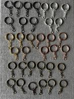 35 stuks sleutelhangers ring + ketting verschillende kleuren, Verzamelen, Sleutelhangers, Nieuw, Overige typen, Ophalen of Verzenden