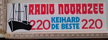 Vintage sticker Radio Noordzee keihard de beste radiozender  beschikbaar voor biedingen