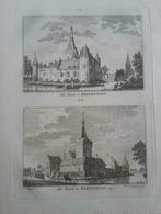 57-58/ kasteel Kervendonk Kevelaer Kopergravure 1792, Antiek en Kunst, Ophalen of Verzenden