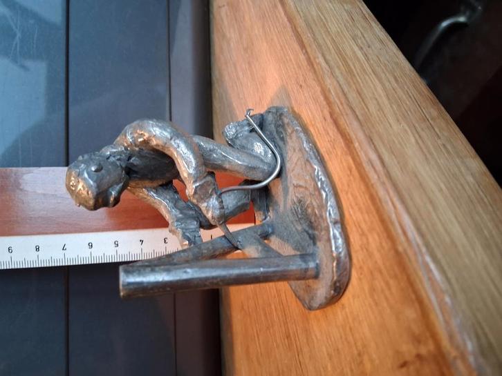 Tinnen beeldje van Pewter Daaldrop, Verzamelen, Beelden en Beeldjes, Gebruikt, Mens, Ophalen