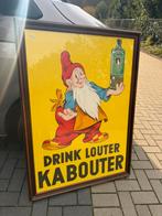 Affiche jenever Drink Louter Kabouter, Verzamelen, Ophalen, Gebruikt, Reclamebord