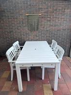 GRATIS AFHALEN Gebruikte tuinset (tafel wiebelt), Tuin en Terras, Tuinsets en Loungesets, Ophalen