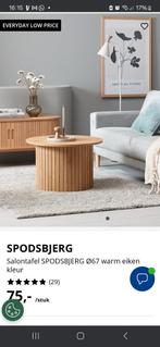Jysk salontafel, Huis en Inrichting, Ophalen, Overige materialen, 50 tot 100 cm, Rond