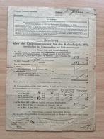 WO2 DUITS Aangifteformulier inkomstenbelasting 1941 ingevuld, Verzamelen, Militaria | Tweede Wereldoorlog, Verzenden, Overige soorten