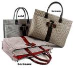 Tas Chic London aktetas pied de poule in 2 kleurstellingen, Sieraden, Tassen en Uiterlijk, Tassen | Schoudertassen, Verzenden