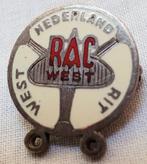 Broche, RAC West, west Nederland rit 60/70er jaren, Verzamelen, Verzenden, Zo goed als nieuw, Transport, Speldje of Pin