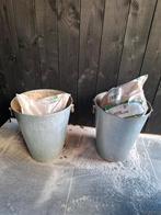 2 metalen bloembakken, Ophalen, Gebruikt