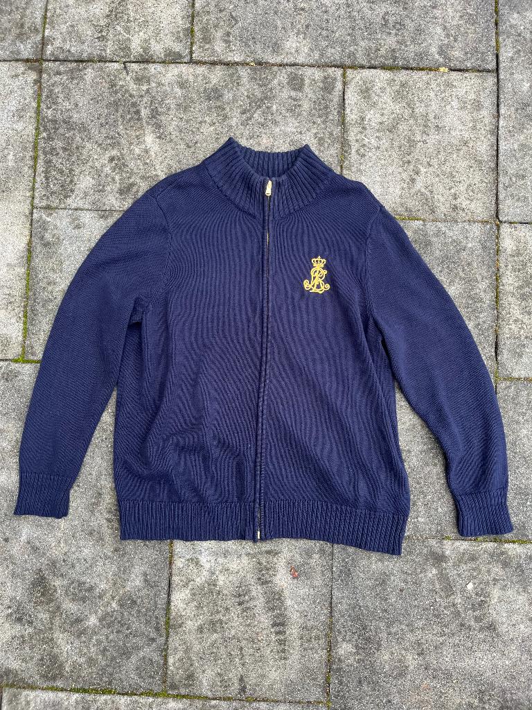 Ralph Lauren Donkerblauwe Cardigan – Maat M, Nieuw, Ophalen of Verzenden, Ralph lauren, Maat 48/50 (M)