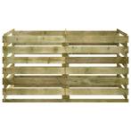 Compostbak vierkant 180x90x90cm hout compost GRATIS BEZORGD, Verzenden, Tuinaarde
