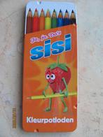 NIEUW 8 KLEURPOTLODEN in metalen DOOS colour pencils SISI, Ophalen of Verzenden, Nieuw, Knutselen