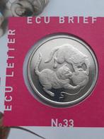 1 ECU 1998 HUISDIEREN + POSTZEGELS, Ophalen of Verzenden, Overige materialen, Nederland