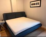 Bed +/- matras, Huis en Inrichting, Slaapkamer | Boxsprings, Blauw, 180 cm, Zo goed als nieuw, Ophalen