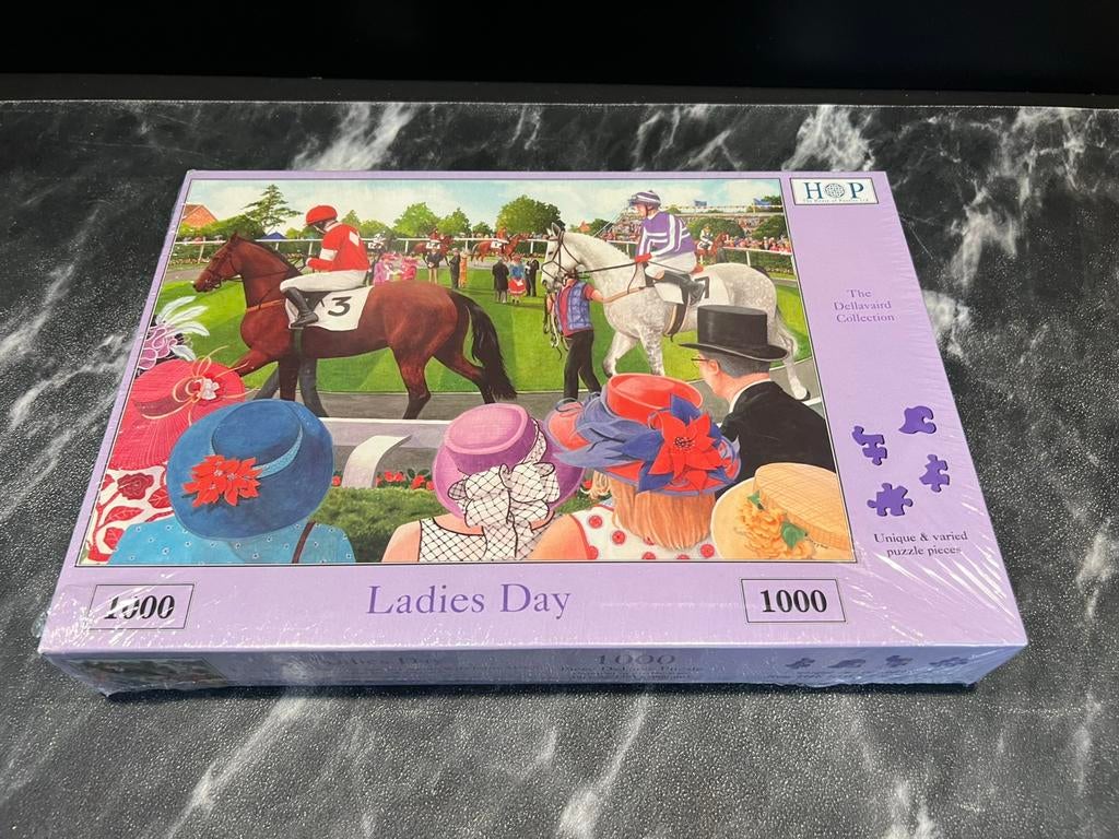 Nieuw in seal HOP puzzel 1000 stukjes Ladies Day, Hobby en Vrije tijd, Denksport en Puzzels, Ophalen of Verzenden, 500 t/m 1500 stukjes