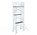 Alliminium steiger Te huur 8.2 meter, Doe-het-zelf en Verbouw, Steigers, Ophalen of Verzenden, Zo goed als nieuw, Rolsteiger of Kamersteiger