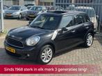 Mini Mini Countryman 1.6 One Holland Street NL AUTO NAP! 1e, Voorwielaandrijving, Gebruikt, Leder en Stof, Zwart