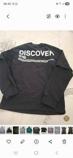 Zwart 'Discover' shirt lange mouw kinderen, Maat 52/54 (L), Discover, Zwart, Ophalen of Verzenden