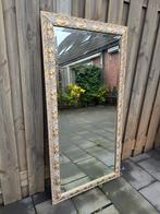 Gouden barok spiegel (facet geslepen), Ophalen, 100 tot 150 cm, Zo goed als nieuw, Rechthoekig
