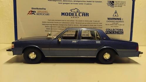 Chevrolet Caprice Classic blue Mcg 1:18 KRD, Hobby en Vrije tijd, Modelauto's | 1:18, Zo goed als nieuw, Auto, Overige merken