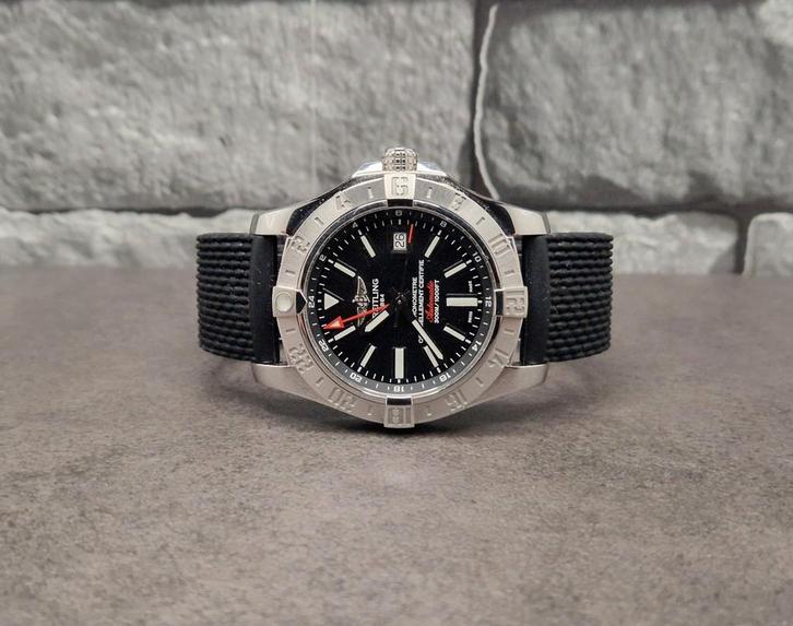 Breitling Avenger GMT 43mm full set 2015, Sieraden, Tassen en Uiterlijk, Horloges | Heren, Zo goed als nieuw, Polshorloge, Breitling