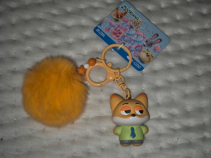 Disney Zootopia Zootropolis sleutelhanger Tashanger Nick Fox, Verzamelen, Sleutelhangers, Zo goed als nieuw, Knuffel of Figuurtje