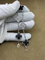 Van Cleef & Arpels Alhambra diamonds armband zwart, Ophalen of Verzenden, Zo goed als nieuw, Zwart