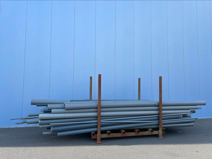Partij pvc, Doe-het-zelf en Verbouw, Buizen en Afvoer, Zo goed als nieuw, Rechte buis, Pvc, 4 tot 6 meter, 80 mm of meer, Ophalen of Verzenden