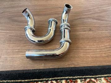 Ruimtespaarsifon 11/4 Chroom in twee delen beschikbaar voor biedingen