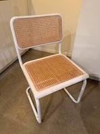 Vintage Cesca stoel wit - Marcel Breuer B32 Bauhaus design, Huis en Inrichting, Stoelen, Wit, Ophalen of Verzenden, Zo goed als nieuw