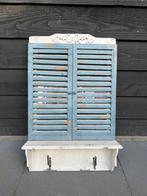 Brocante spiegel met 2 kledinghaken, Huis en Inrichting, Ophalen, Zo goed als nieuw, Minder dan 100 cm, Rechthoekig