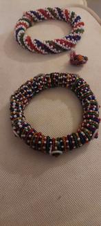 Rabari tribal armbanden uit Gujarat van kleine kraaltjes, Ophalen of Verzenden, Nieuw, Overige kleuren, Overige materialen