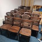 makkelijke lichte teak keukenstoel, Huis en Inrichting, Stoelen, Ophalen of Verzenden, Zo goed als nieuw, Bruin, Vijf, Zes of meer stoelen