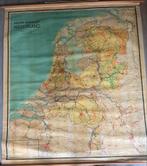 Grote Schoolkaart Nederland 170 cm breed - K. Zeeman, Antiek en Kunst, Ophalen of Verzenden, Aardrijkskunde