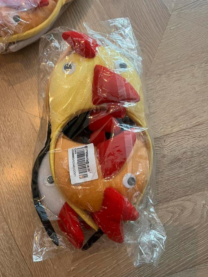 4 kip/haan hoofdbanden/verpakking voor carnaval, Pasen,feest, Hobby en Vrije tijd, Feestartikelen, Nieuw, Feestartikel, Carnaval