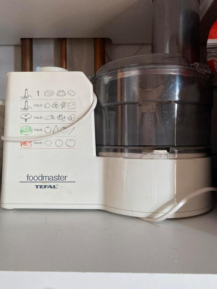 Keukenmachine Tefal Foodmaster, zgan., Witgoed en Apparatuur, Keukenmixers, Zo goed als nieuw, 4 liter of meer, 3 snelheden of meer