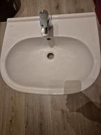 Wastafel met Hansgrohe kraan, Doe-het-zelf en Verbouw, Sanitair, Ophalen, Gebruikt, Chroom, Wastafel