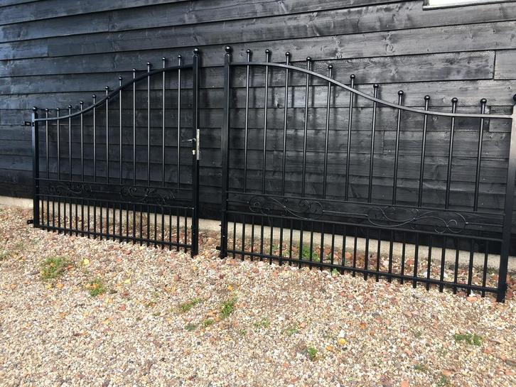 AANBIEDING TUINPOORT SIERPOORT INRIJPOORT, Tuin en Terras, Tuinpoorten, Zo goed als nieuw, Draaipoort, IJzer, 100 tot 150 cm, 200 cm of meer