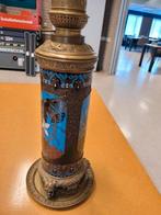 Jugendstil messing olielamp, Antiek en Kunst, Ophalen