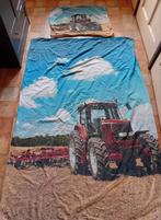 Dekbedovertrek met tractor trekker, Gebruikt, Blauw, Dekbedovertrek, Ophalen of Verzenden