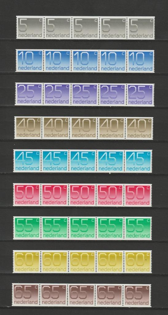 Nederland 1976, NVPH 1108A t/m 1118A, Postfris., Postzegels en Munten, Postzegels | Nederland, Postfris, Na 1940, Verzenden