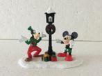Disney Goofy en Mickey mouse - beeldje - kerstdorp, Ophalen, Goofy of Pluto, Zo goed als nieuw, Beeldje of Figuurtje