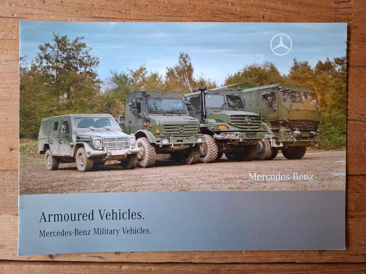 Mercedes-Benz Armoured Vehicles - Military Vehicles brochure, Boeken, Auto's | Folders en Tijdschriften, Zo goed als nieuw, Mercedes