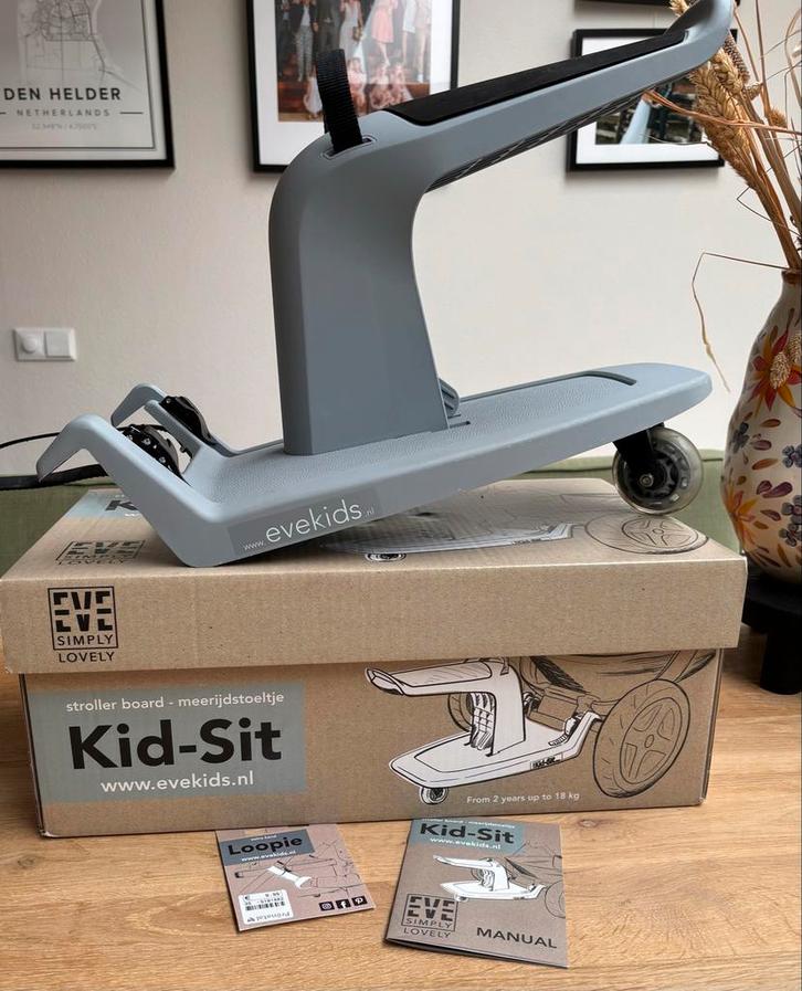 Kid-Sit Meerijdstoeltje met Loopie, Kinderen en Baby's, Kinderwagens en Combinaties, Zo goed als nieuw, Kinderwagen, Overige merken