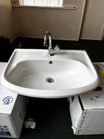 Witte wasbak, Ophalen, Gebruikt, 50 tot 100 cm, Minder dan 100 cm