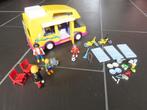 Playmobil camper met popjes en accessoires., Ophalen of Verzenden, Gebruikt