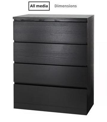 IKEA Malm dresser brown -used 30€