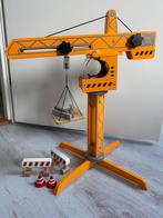 Houten Hijskraan met Wegafzettingen en Liftplank, Ophalen of Verzenden, Gebruikt, Jongen of Meisje