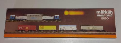 Marklin mini-club 8690 - Set met 5 goederenwagens in ovp, Hobby en Vrije tijd, Modeltreinen | Overige schalen, Nieuw, Wagon, Gelijkstroom